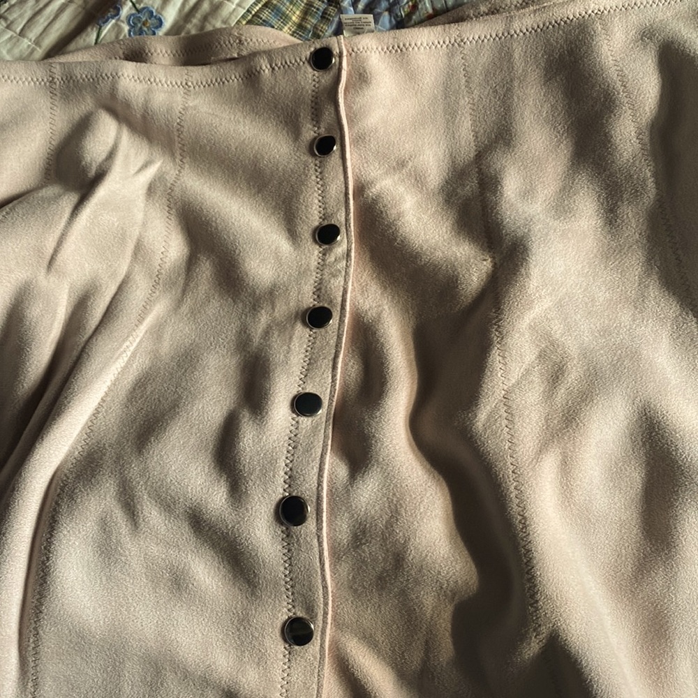Button up mini skirt